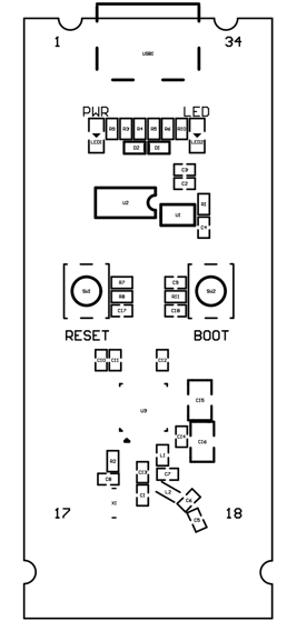 W803-Pico Development Board Layout Schematic